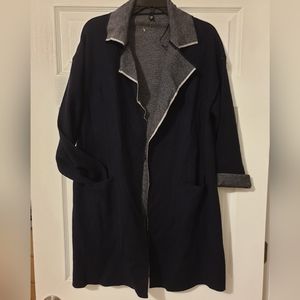 NWOT Zolla jersey cardi / blaser, navy blue, sz M